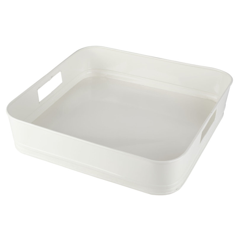 Towle Living 14-In White Square Tray