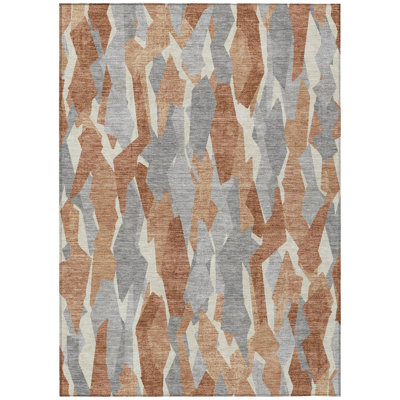Machine Washable Indoor/Outdoor Chantille ACN2329 Stripes Rug