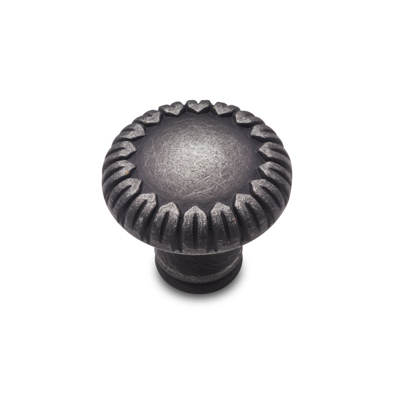 Poignée champignon avec pétales End CK Series, Nickel vieilli, Petit