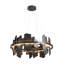 Ardesia 1 - Light Unique Geometric LED Pendant with Slate Accents-55646116