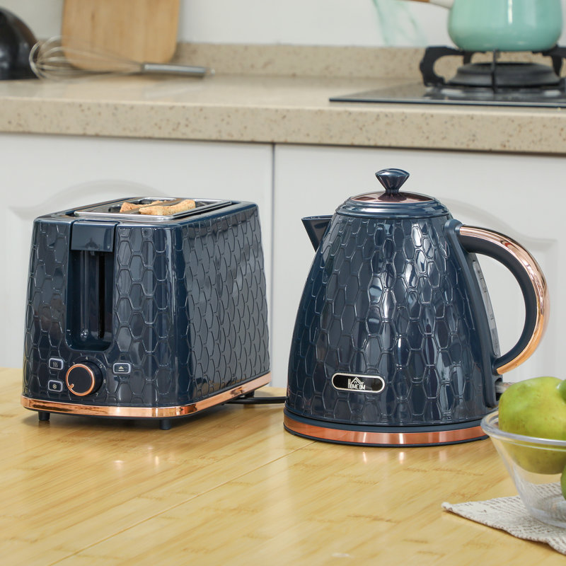 Kettle and Toaster Set, Blue