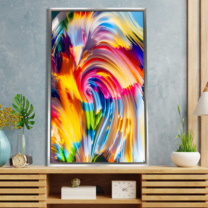 "Construit Dreams - Composition II" par Nikita Mann - cadre flottant, impression sur toile, L 21,5 po x H 33,5 po