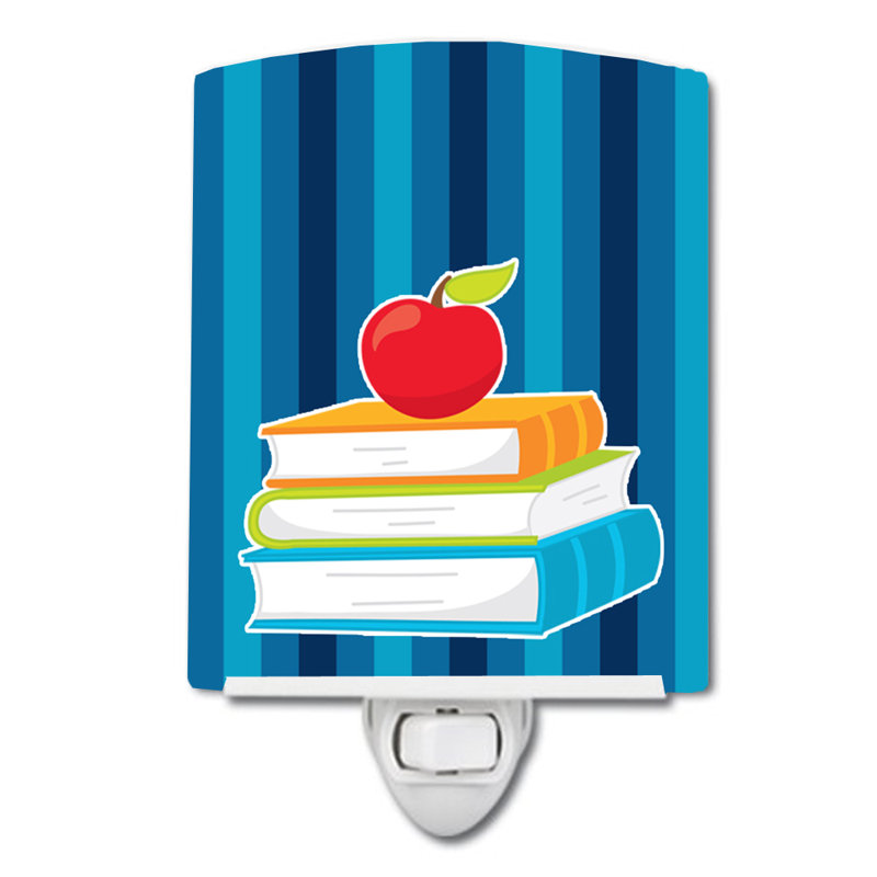 Éclairage de nuit en céramique back to school books