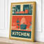 Kitchen Shelves Retro - Wrapped Canvas-131761888-131761887