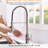 Automatic Smart Kitchen Faucet, Brushed Nickel, Contemporary Attraction, Motion Sensor, Single Handle, Ceramic Filler, Brass Hands Sink Magnetism,-184687880