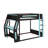Full-Size Gaming Bunk Bed With Side-Mounted Extra-Large RGB Desk, USB Charging Ports, Cable Grommets And LED Light Strips, Heavy-Duty Esports Loft Frame-874459661