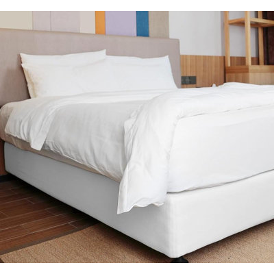 Box Spring Cover Queen Size - Jersey Knit & Stretchy Wrap Around 4 Sides Bed Skirt For Hotel & Home - Queen/Queen XL