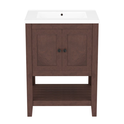 Meuble-lavabo 24 po avec lavabo en céramique