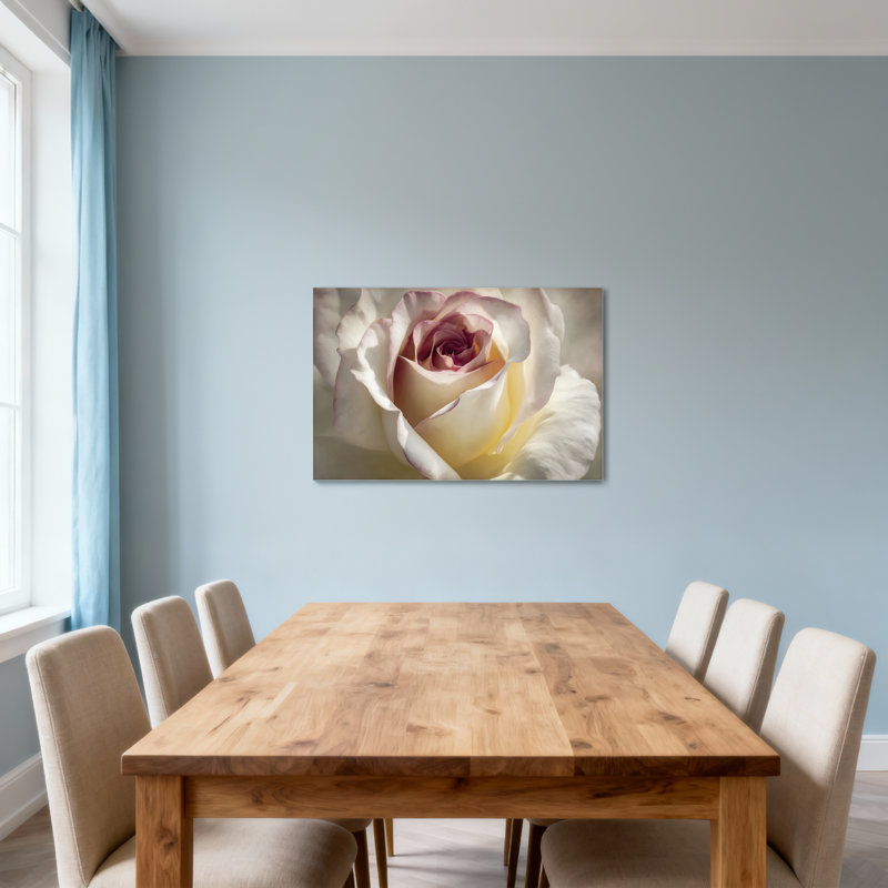 Plantes et fleurs rose blanc doux avec centre rose, H 32 po x l 48 po