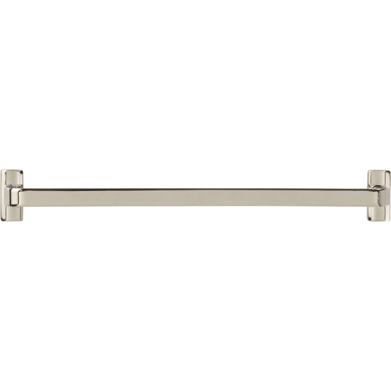 Harrison Bar Pull, Polished Nickel, 8 13/16" Center to Center