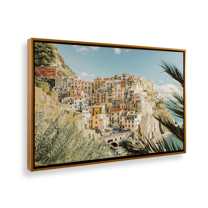 Impression sur toile roulée, Cadre flottant or poli, H 24,75 po x l 36,75 po x P 1,75 po