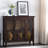 Solid Wood Entryway Curio Cabinet with Interior Light-600552774