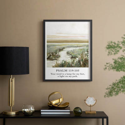 Psalm 23:6 Framed Print - Solid Wood