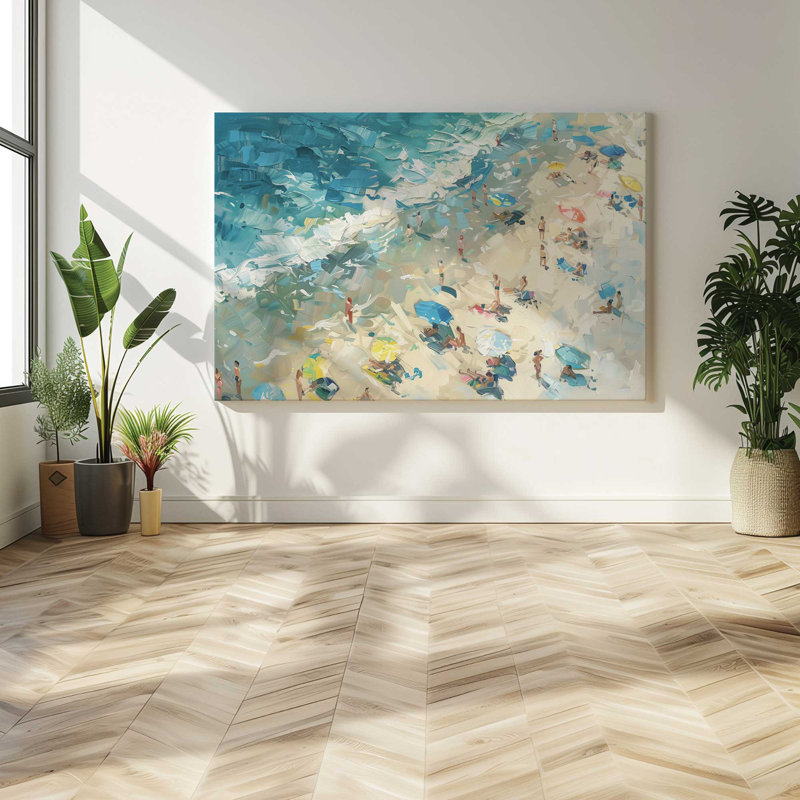 48 po x 72 po Coastal Hamony, grande impression sur toile, H 48 po x l 72 po