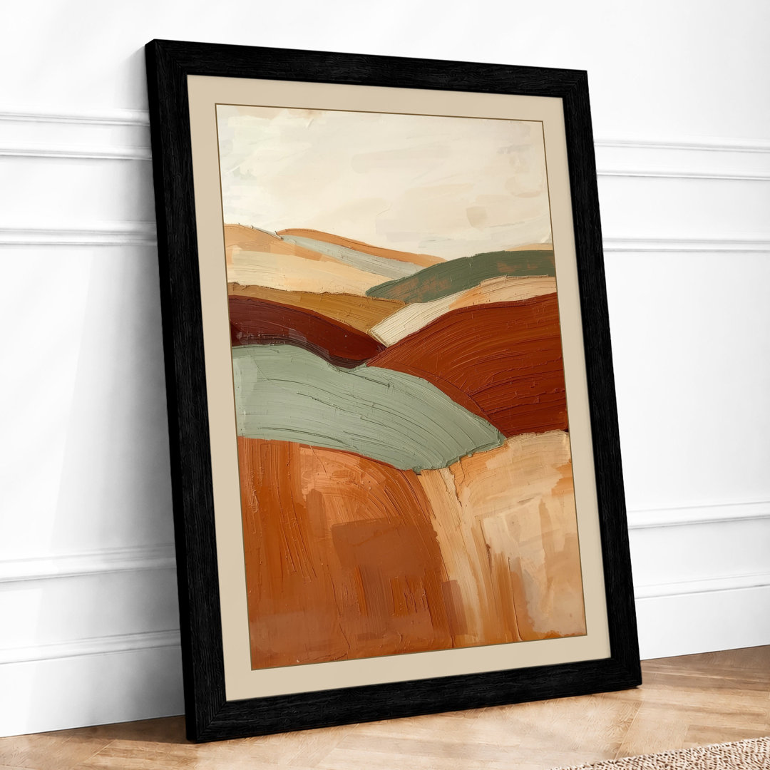 Rolling Horizons Modern Framed Art Print