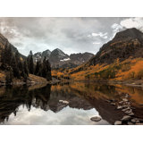 Colorado Maroon Bells Painting by David Brown