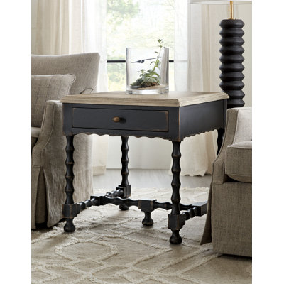 Chamberlain Solid Wood Top End Table with Storage