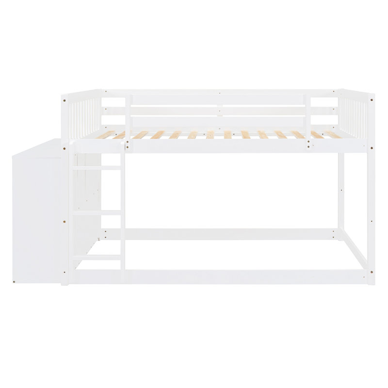 Lit escamotable avec système de levage et de bureau hydraulique, style moderne, peu encombrant, Double sur double, Blanc