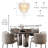 Kethe 8-Light Glam Dimmable Drum  Chandelier with Hammered Glass Crystal for Dining Room