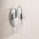 Single Transparent Dimmable Bath Sconce
