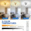 Modern 4-ring Dimmable Integrated Led Flush Mount Ceiling Light With Remote Control-851399715