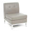 Chaise de réception en similicuir avec structure en métal l 23 po Allyce-29470929