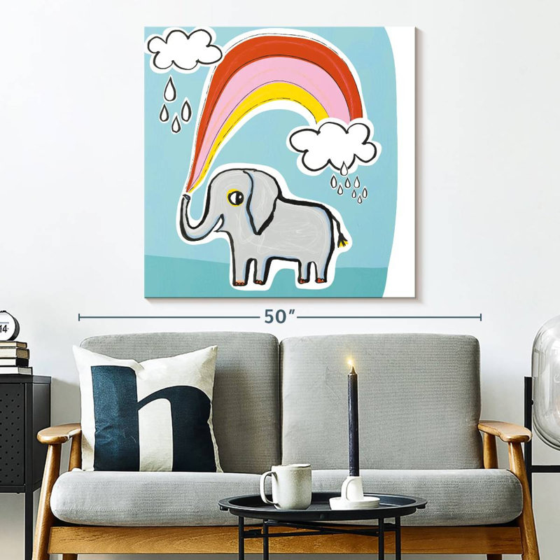 Ashelle Wild About You Elephant, H 33 po x l 33 po