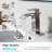 Waterfall Bathroom Faucet For Sink Single Hole,pop Up Drain With Overflow-112007822