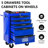 Rolling 5 - Drawer Tool Chest, 20" Steel Organizer, Bearing Slides, 4 Universal  2 With Brake , Key Locking For Reliable Keeping Multifunctional Cart, 15Kg Loading Wheels 2 Brakes Precise Movement-1245844793