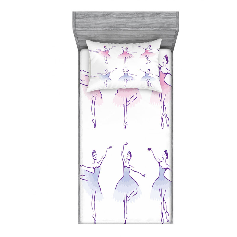 Microfiber Sheet Set, Twin Sheet Set with Fitted Sheet