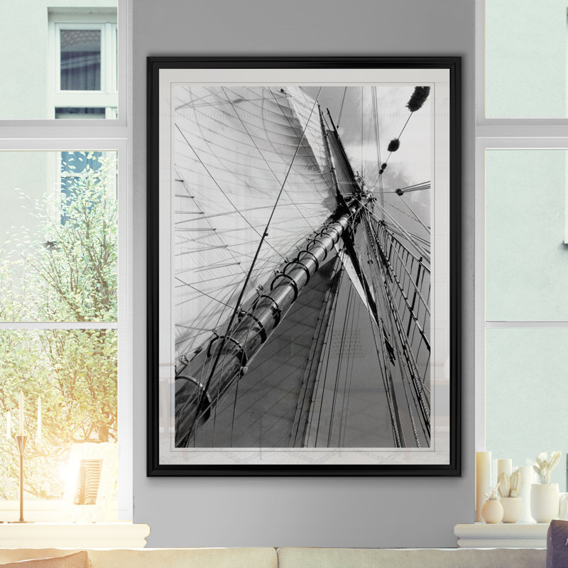 « set voile ii », impression sur toile, H 18,5 po x l 24,5 po x P 1,5 po, Noir