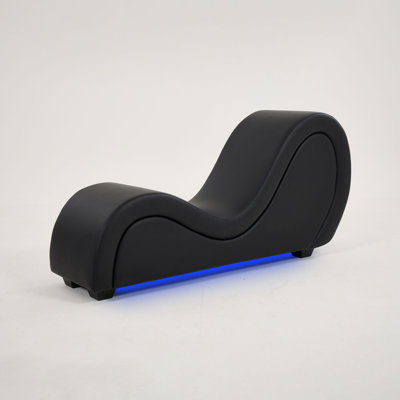 Faux Leather Chaise Lounge