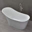 Baignoire de trempage autoportante en acrylique avec drain réversible 59 "x 28"-50499985