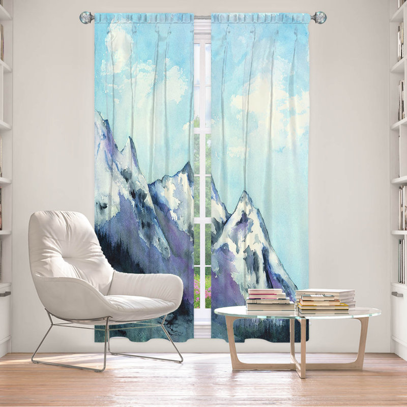 Rideau simple obscurcissant avec passe-tringle Rocky Mountains, L 20 po x L 52 po