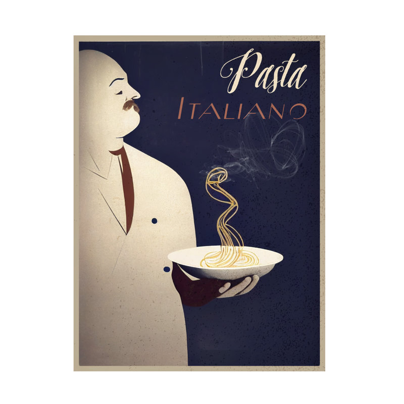 Art sur toile «Bolo Sasha Pasta Italiano I», H 32 po x l 24 po
