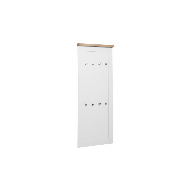 Harry 8 - Hook Panel Accessories, White / Oak