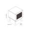 Cerelia 40cm W Bedside Table