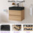 24" Wall-Mounted  Bathroom Vanity With Black Solid Surface Basin-813887017