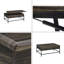 Table basse à plateau relevable brun 39 po