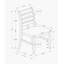 Chaise de salle à manger, hauteur 37 po, ensemble de 2, salle à manger, cuisine, côté, rembourré, bois massif brun, aspect cuir brun, transitionnel