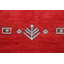Tapis rouge noué à la main de conception unique 6 pi 2 po x 8 pi 7 po