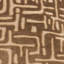 Soren Geometric Brown Square Cushion Cover