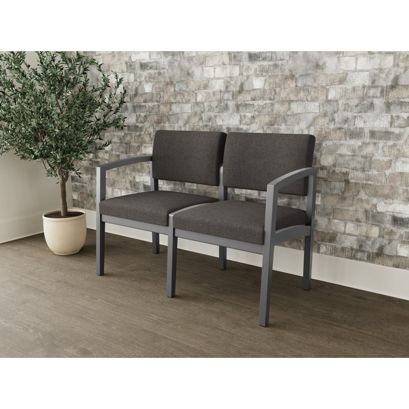 Lenox 2-seater tandem chair, Étain, Archetype Smoke