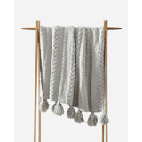 Braided Pom Throw Blanket