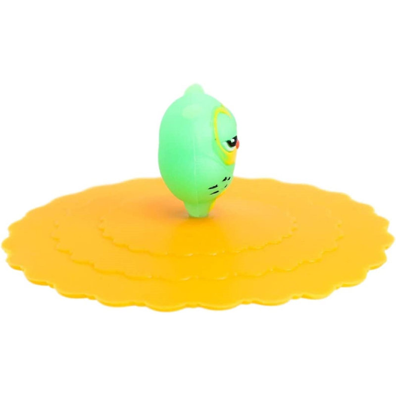 Paquet de 4 couvercles de gobelet en silicone coloré pour animaux
