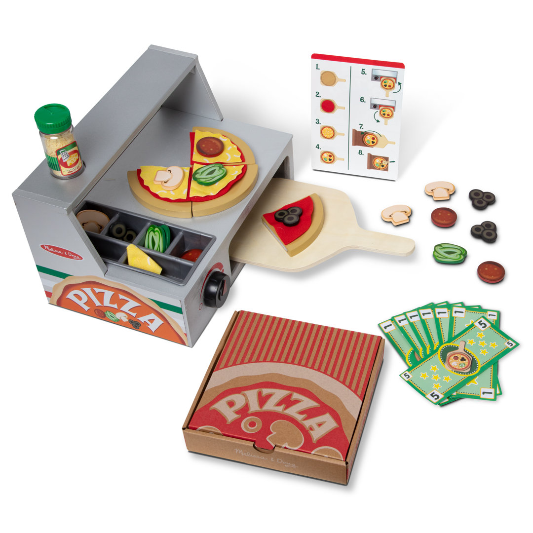 34 Piece Top and Bake Pizza Counter Appliance Set Melissa & Doug