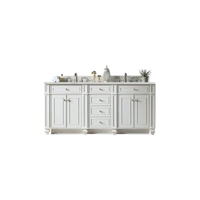 Bristol 72"" Double Bathroom Vanity Set -  Alcott Hill®, 23FAEB5E8B084F4A822045EB99235A88