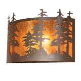 Rustic Lodge 2 - Light Flush Mounted Sconce