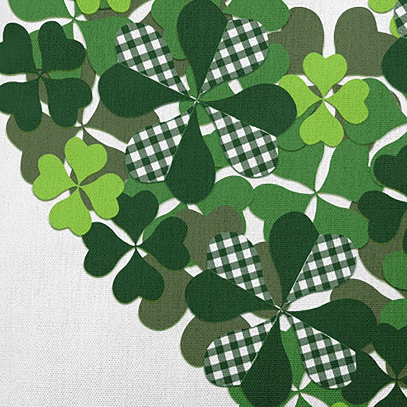 Coussin décoratif Lucky Heart, Carrée, H 18 po x l 18 po