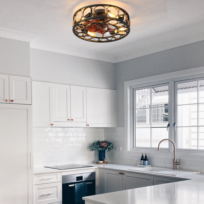 Ventilateur de plafond 23 po avec 4 lumières DEL